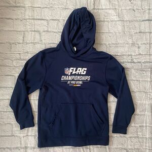 Augusta sportswear youth L moisture management NFL flag football pullover hoodie